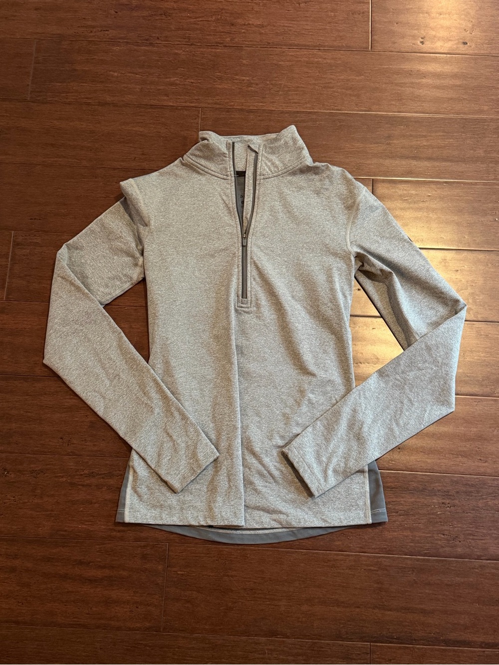 Nike Heather Gray Quarter-Zip Performance Pullover